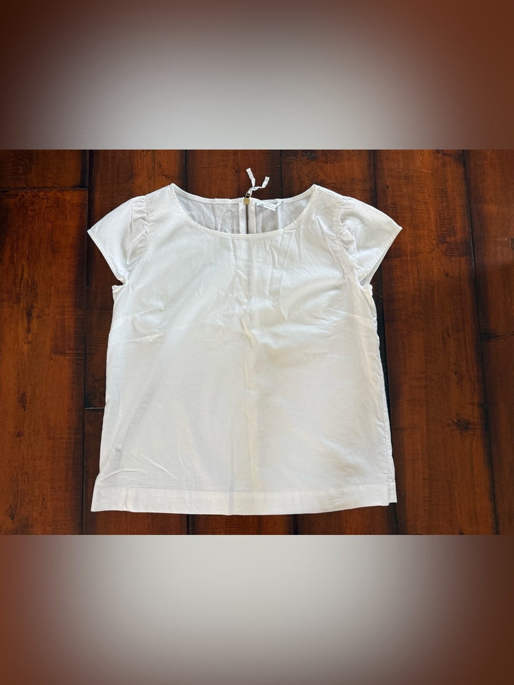 Vineyard Vines White Short Sleeve Cotton Blouse
